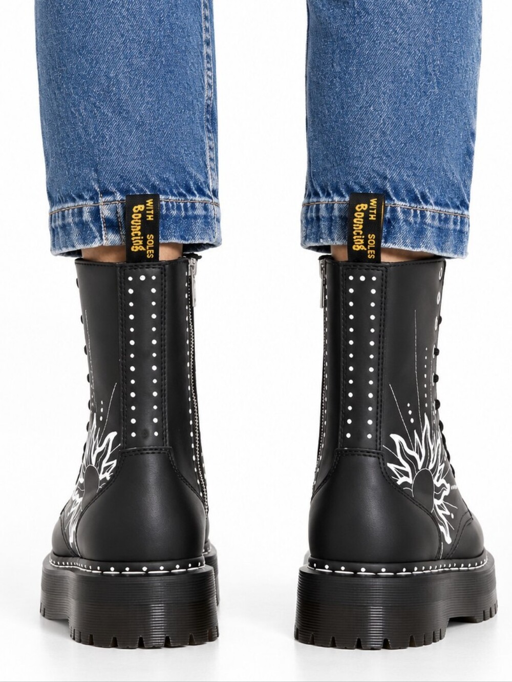 DR. MARTENS Jadon Hi Solar Flare Platform Boots Womens Size 12 Fits Men's 11 NEW - Picture 11 of 13